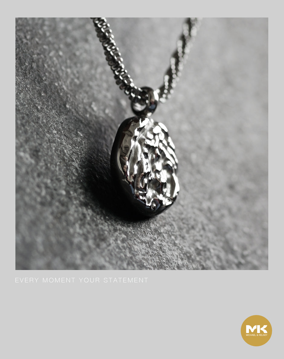 淬煉大地|不規則岩石吊墜項鍊