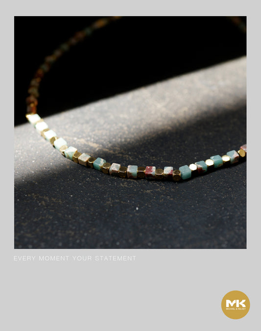 鈦金綠松石項鍊