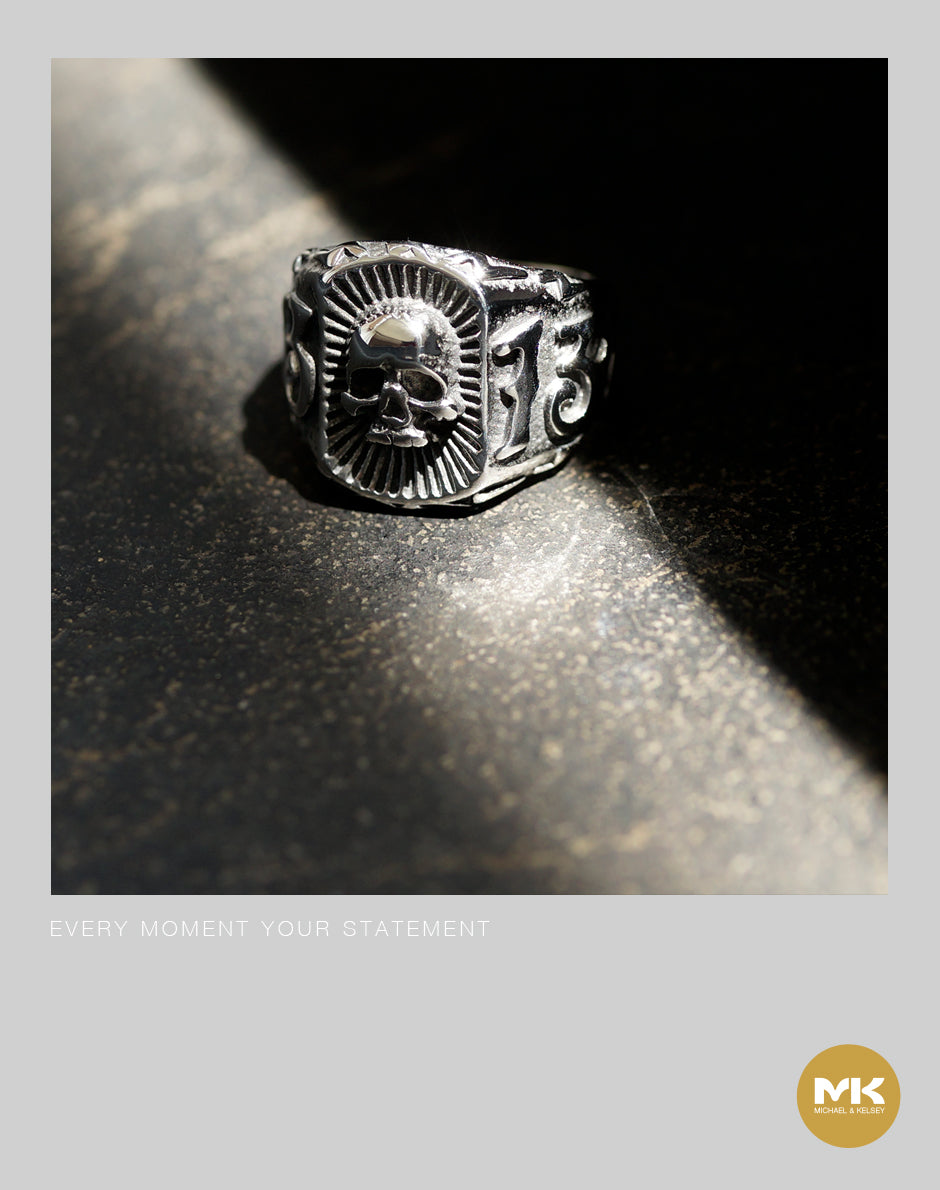 歌德式風骷髏戒指