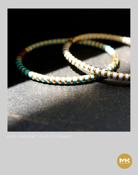 18K鍍金彩釉手環