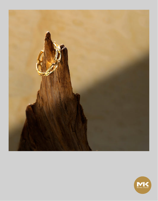 鏈條戒指 （金）