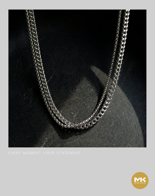 暗黑歌德｜古巴粗細雙鍊