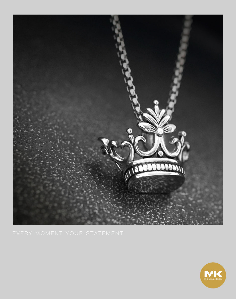 璀璨巴洛克｜銀色皇冠頂鍊