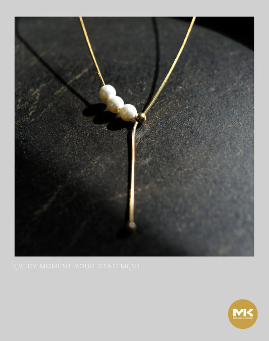 璀璨巴洛克｜色珍珠串吊墜項鍊