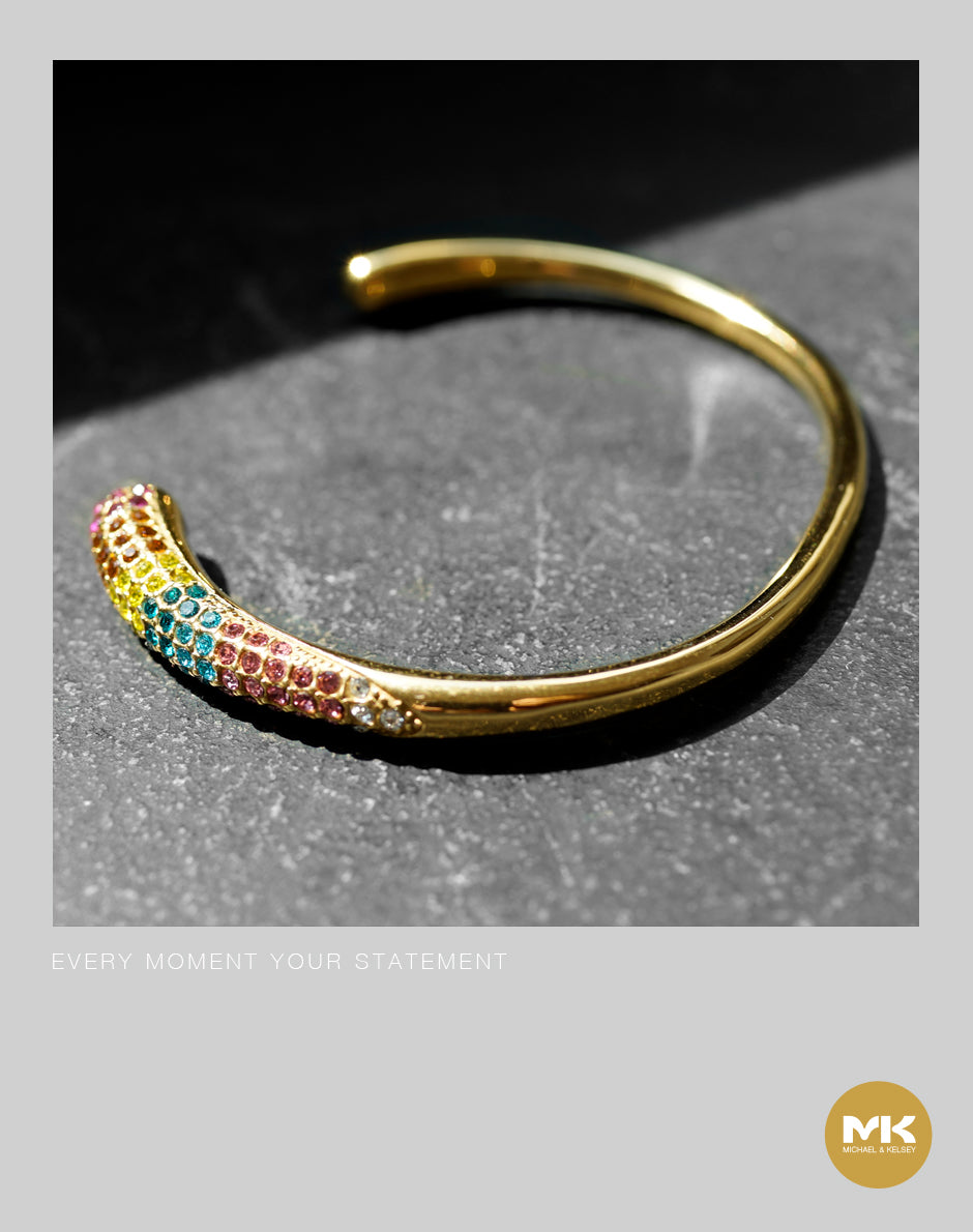 水滴型鑲鑽手環（多彩/白）