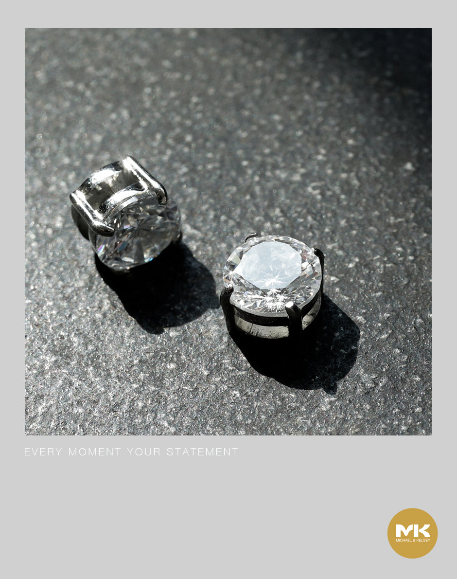 鋯石鑽磁吸型耳釘