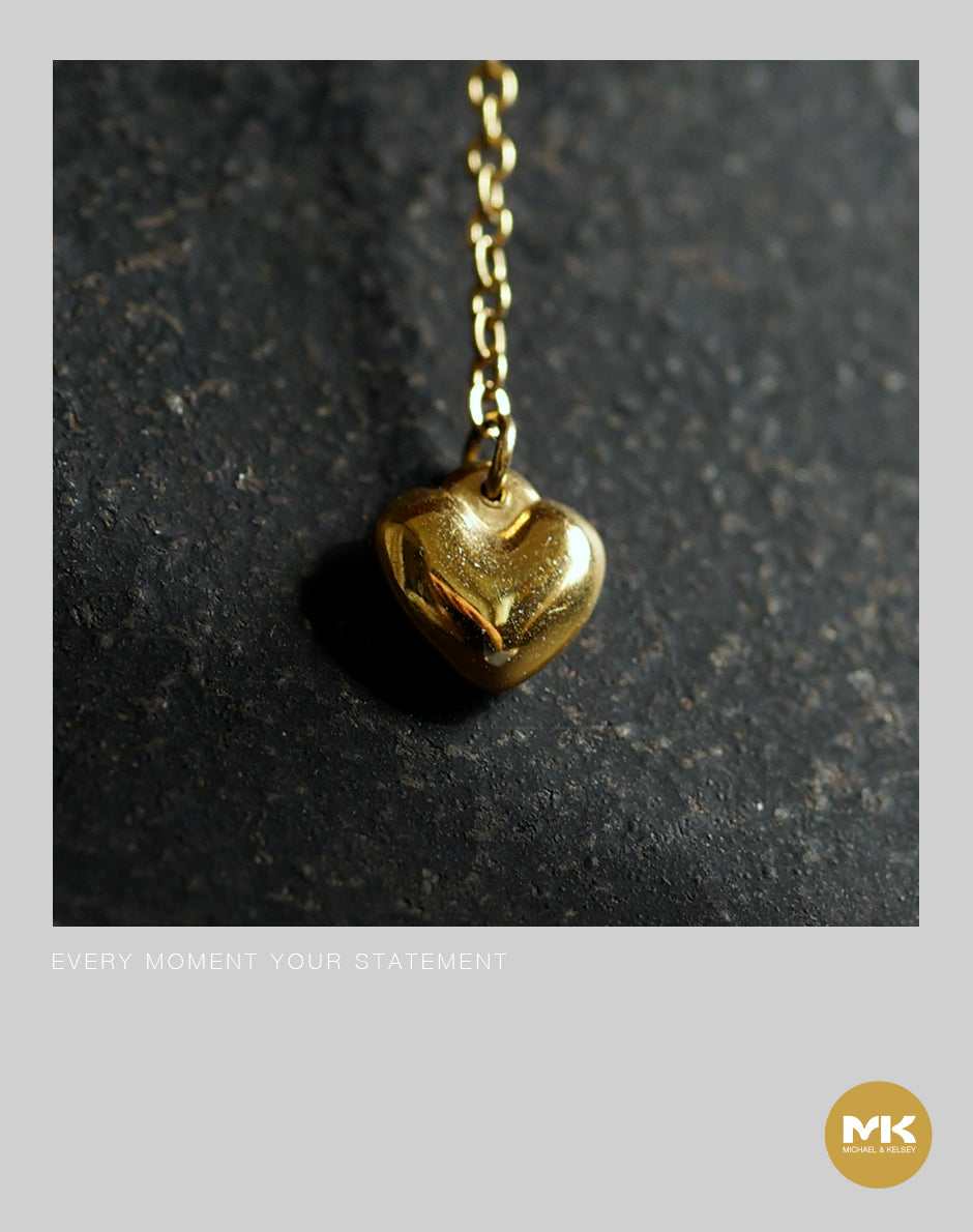 璀璨巴洛克｜心型吊墜鋯石項鍊