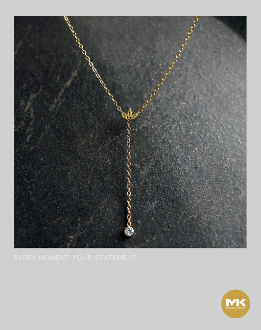 淬煉大地｜三葉草鏈條鑽項鍊