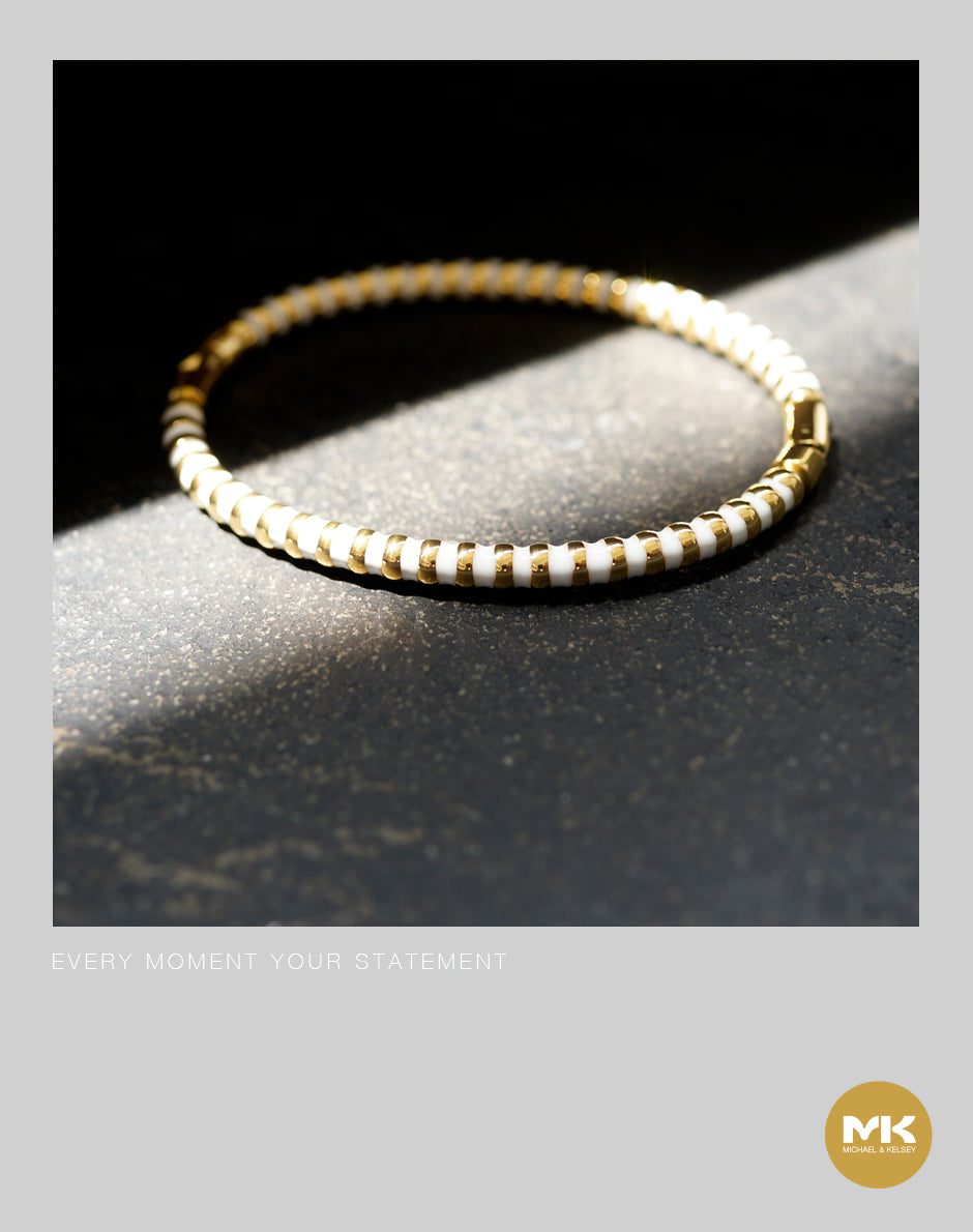 18K鍍金彩釉手環